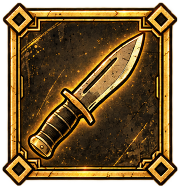Knife weapon icon, selected