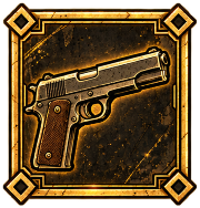 Pistol weapon icon, selected