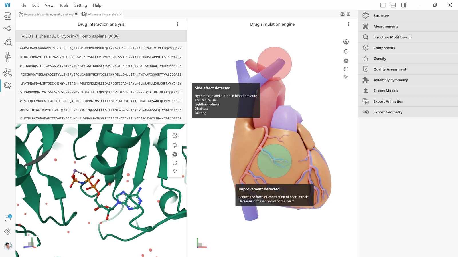 AI-powered drug analysis.